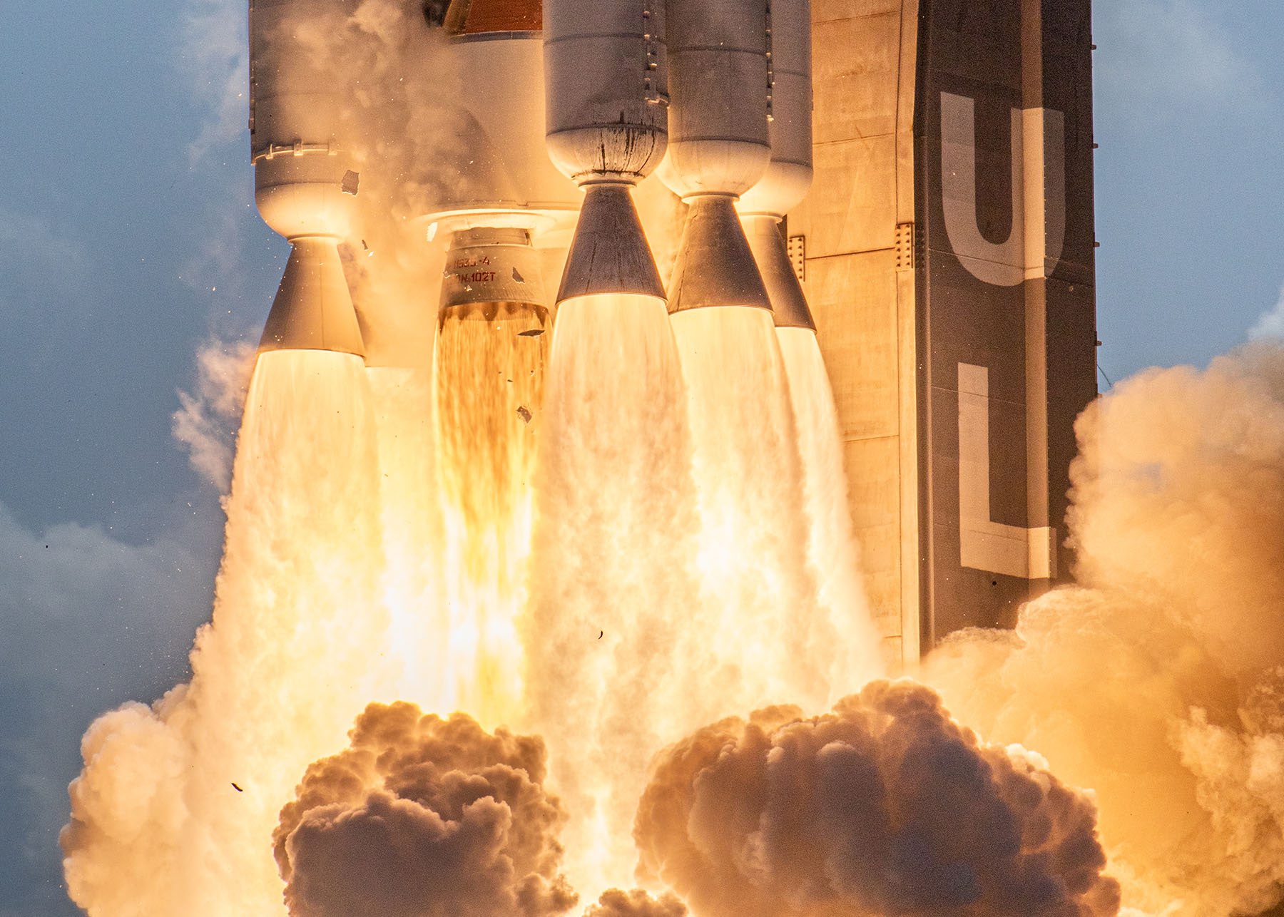 space shuttle launch close up