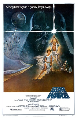 the space movie "Star Wars Episode IV: A New Hope"