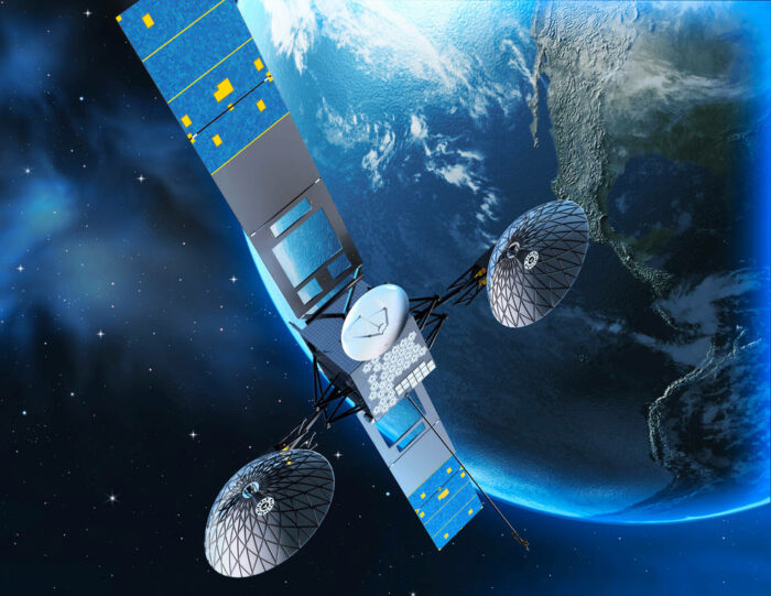 NASA Tracking and Data Relay Satellite (TDRS) in orbit