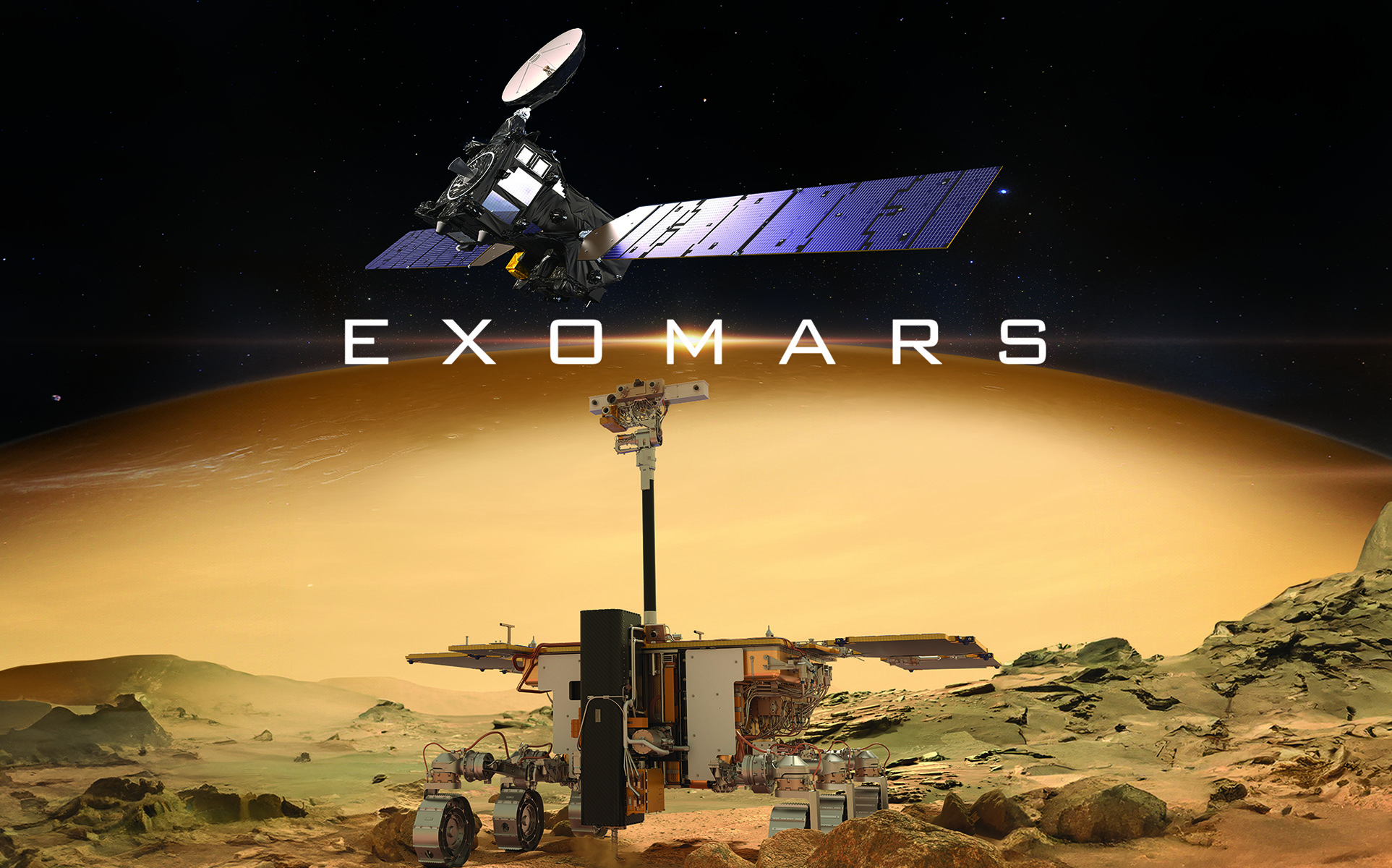Thales Alenia Space ExoMars Mission rendering