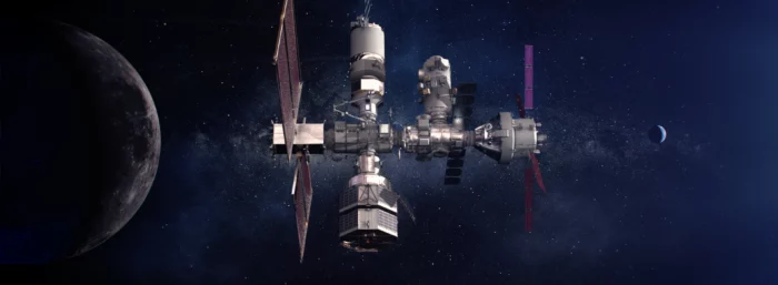 Rendering of NASA's Gateway space station